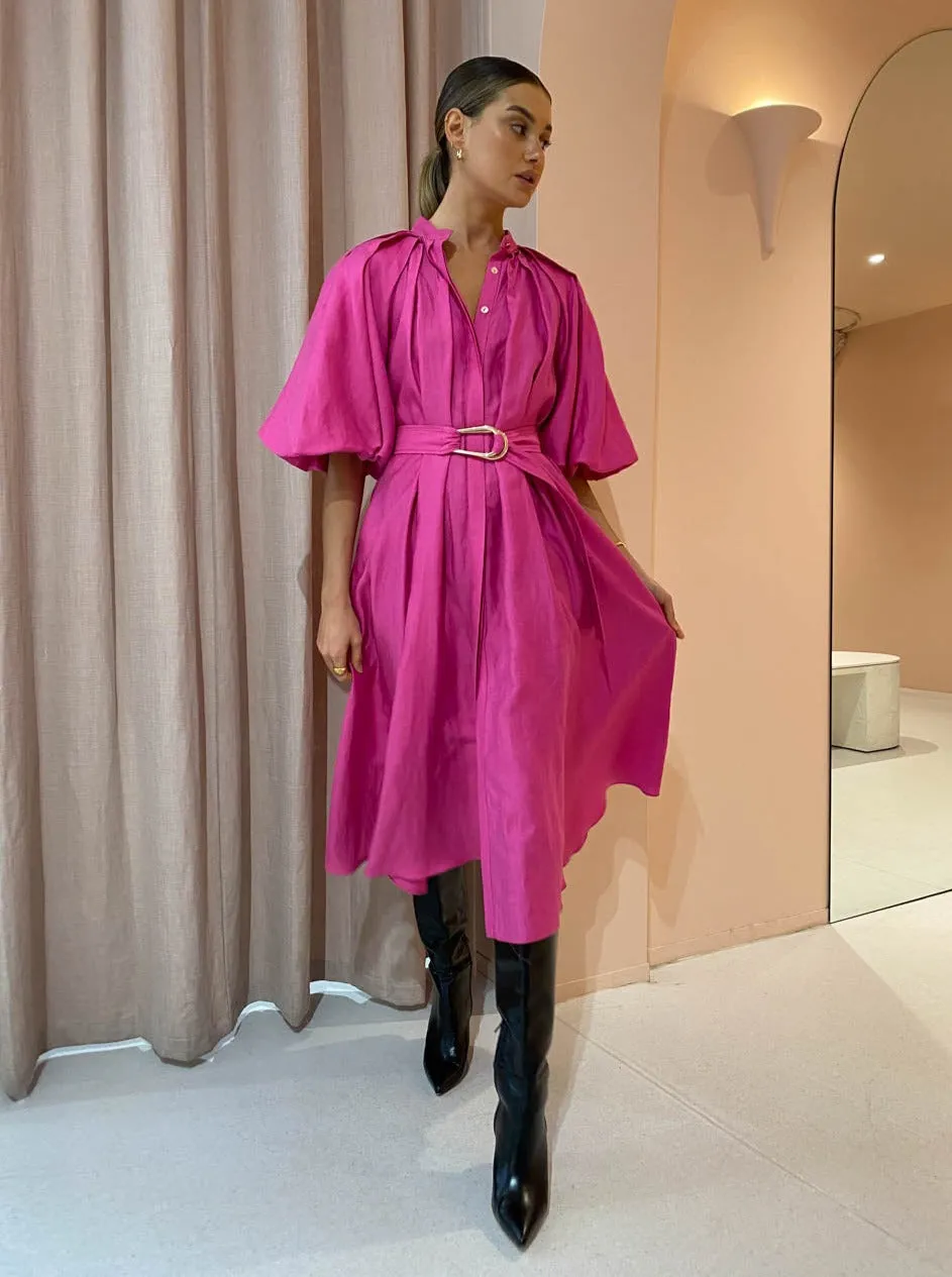 Acler Cranhurst Dress in Flamingo