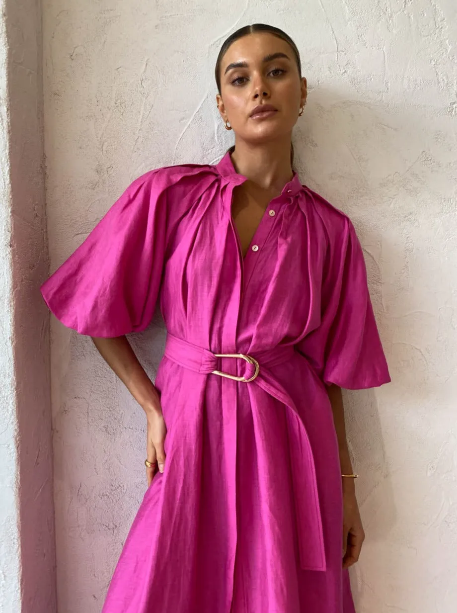 Acler Cranhurst Dress in Flamingo