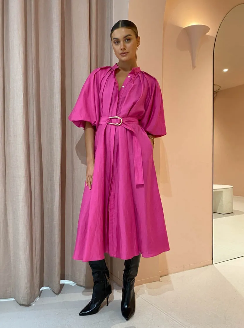 Acler Cranhurst Dress in Flamingo