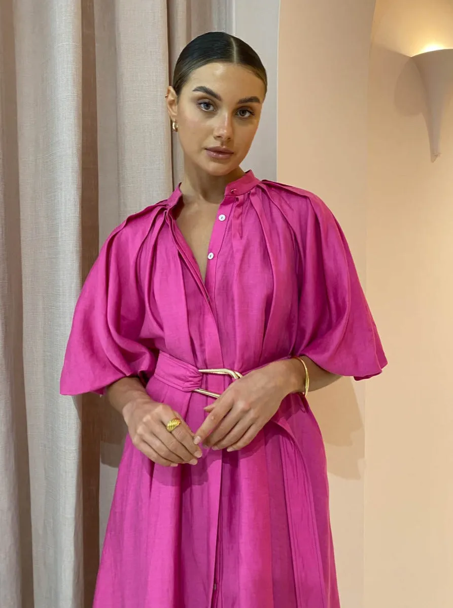 Acler Cranhurst Dress in Flamingo