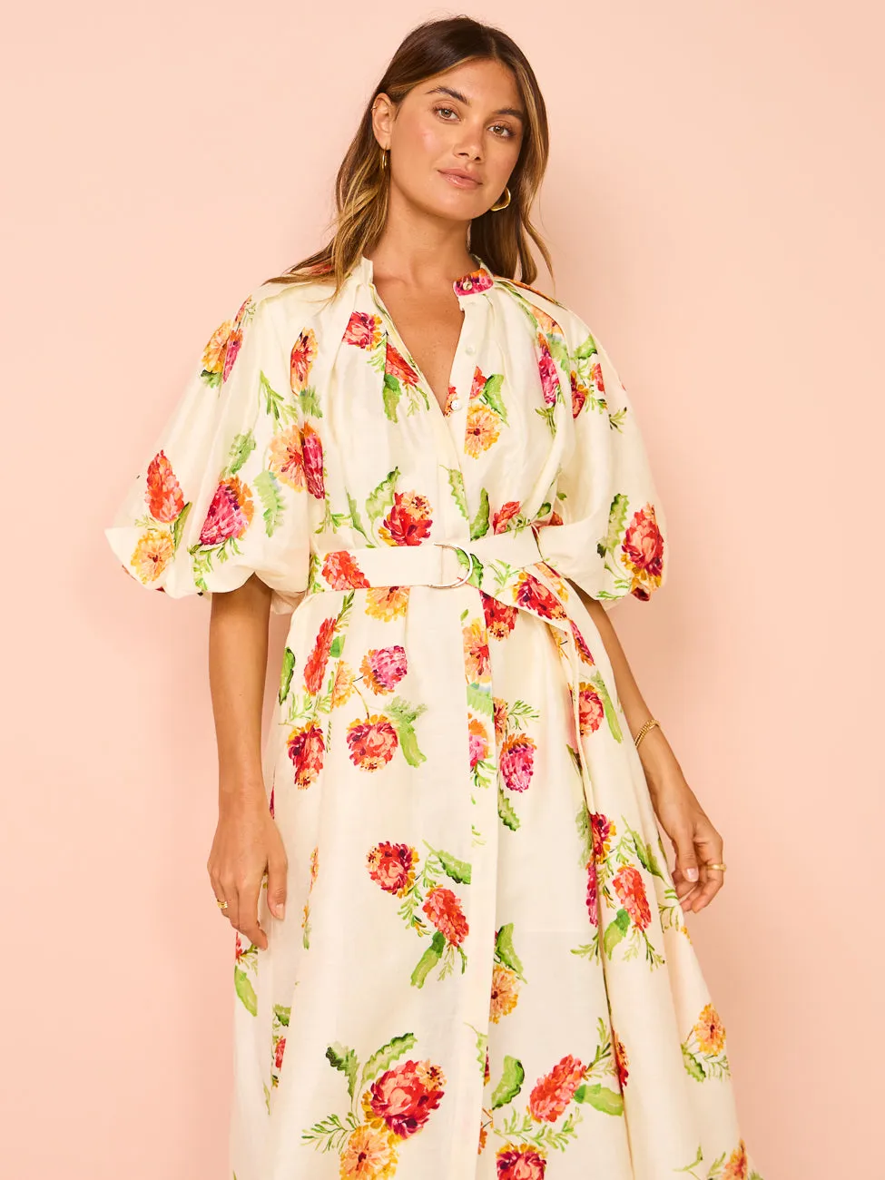 Acler Cranhurst Midi Dress in Banksia