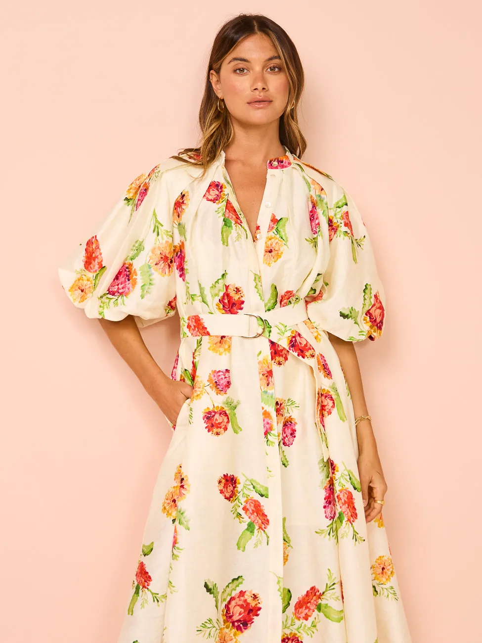 Acler Cranhurst Midi Dress in Banksia