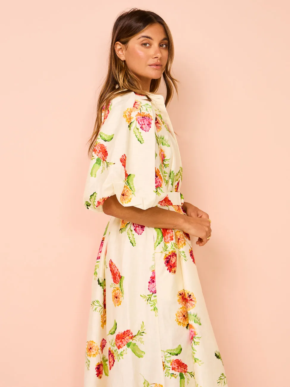 Acler Cranhurst Midi Dress in Banksia