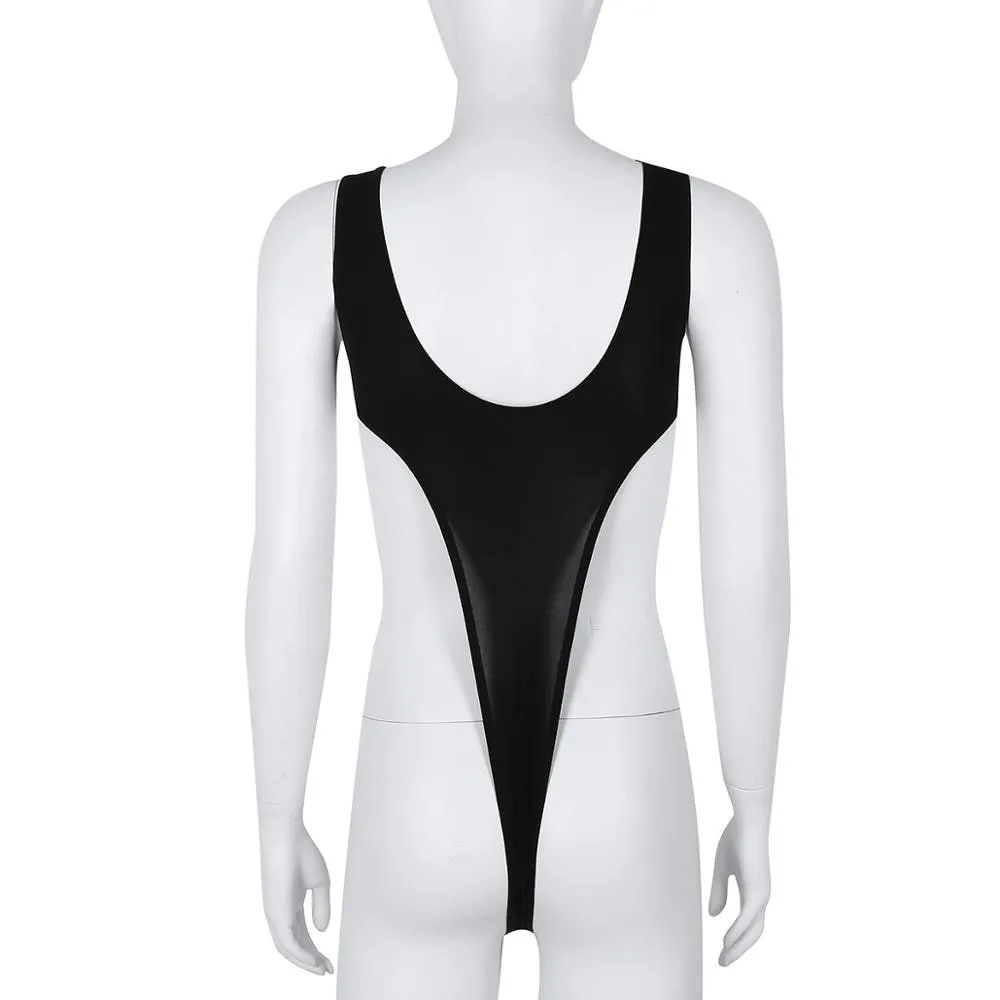 Adults Transparent Swimsuit Fused High Cut Monokini Thong Leotards Bodysuit One Piece Perspective Sheer Lingerie Swimwear