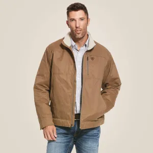 Ariat Tan Grizzly Sherpa Lined Canvas Jacket for Men