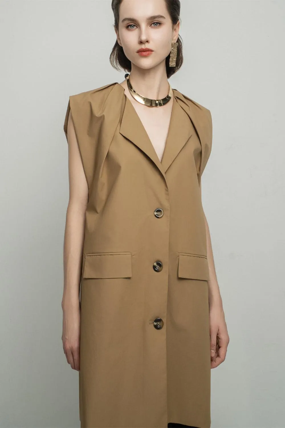 Aspyn Straight Cap Sleeved Cotton Mini Dress