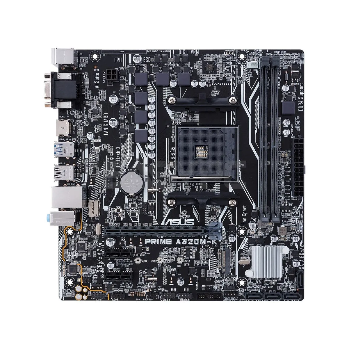 ASUS Prime A320M-K Socket Am4 Ddr4 Motherboard