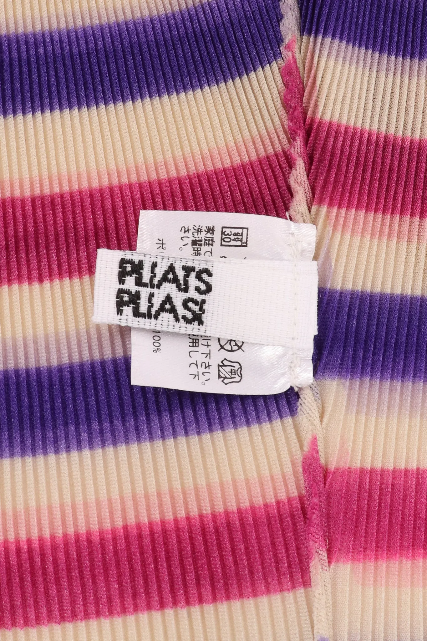 Asymmetrical Pleated Stripe Top