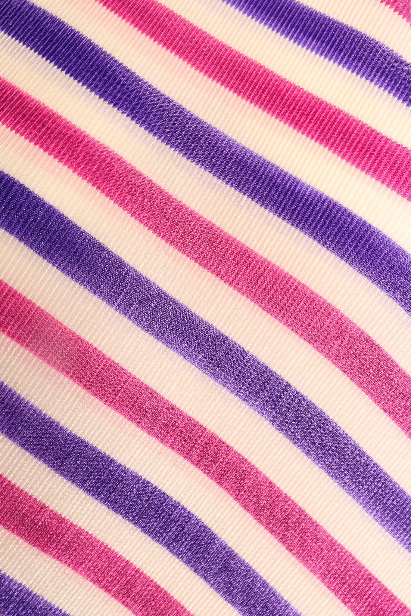 Asymmetrical Pleated Stripe Top