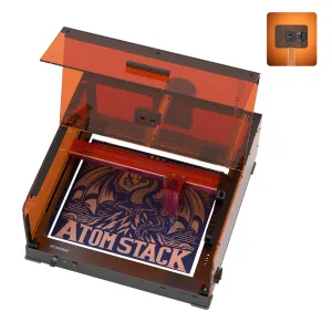 ATOMSTACK A24 Ultra Laser Engraving Machine 120W Laser Cutter With B3 Housing Protective Box Enclosure 370x310mm Working Area