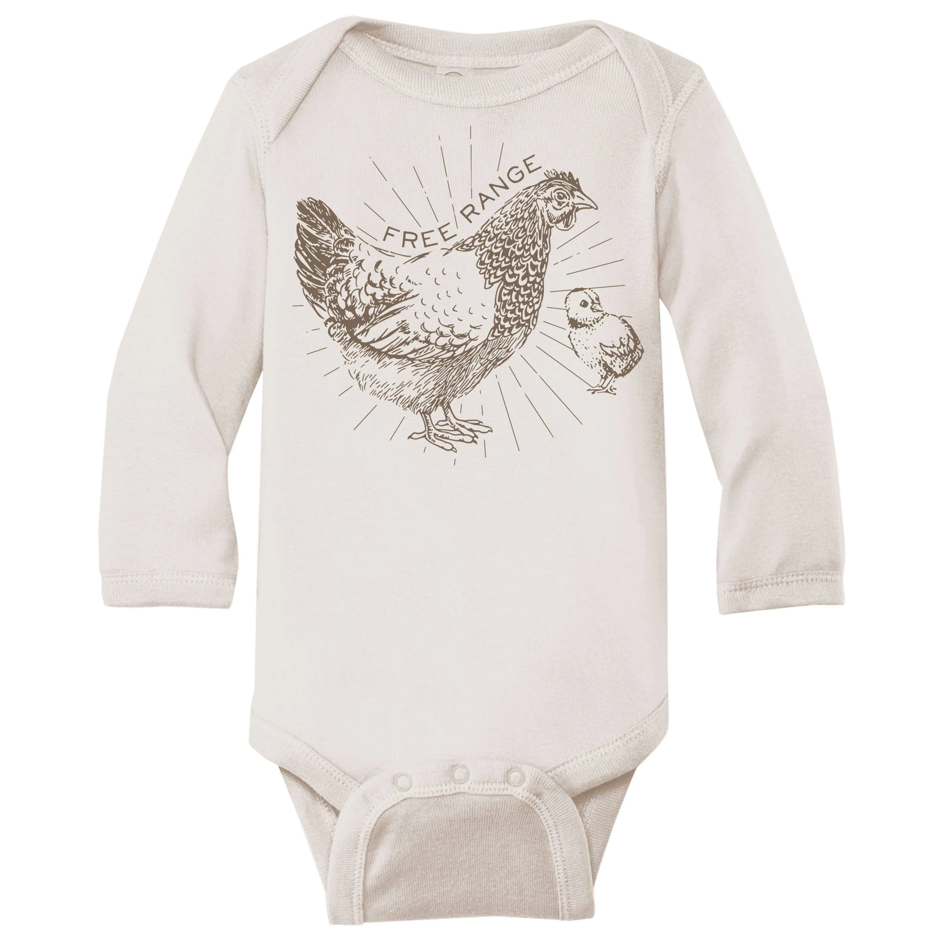 Bee Honey Babies - Long Sleeve Bodysuit - Free Range