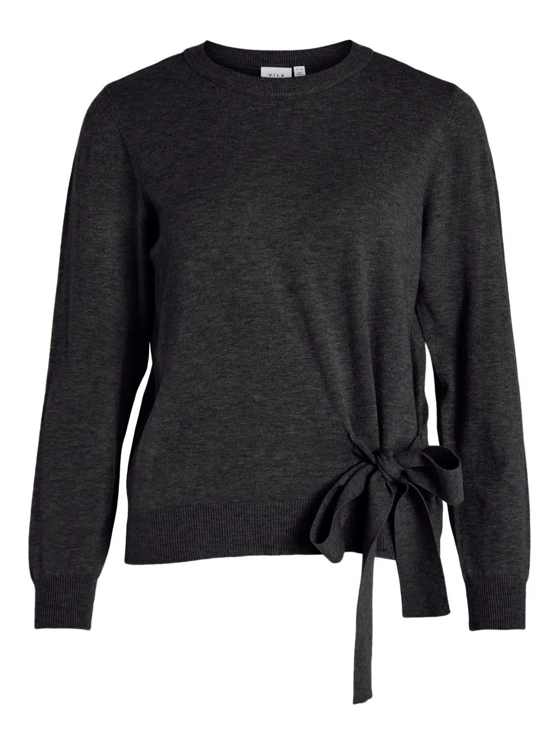 BELLE TIE DETAIL JUMPER (DARK GREY)