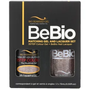 Bio Seaweed Gel Color   Matching Lacquer Champagne #49