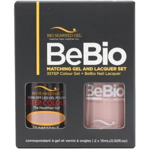 Bio Seaweed Gel Color   Matching Lacquer Rose Gold #27