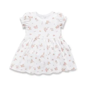 Blossom Skater Dress - White