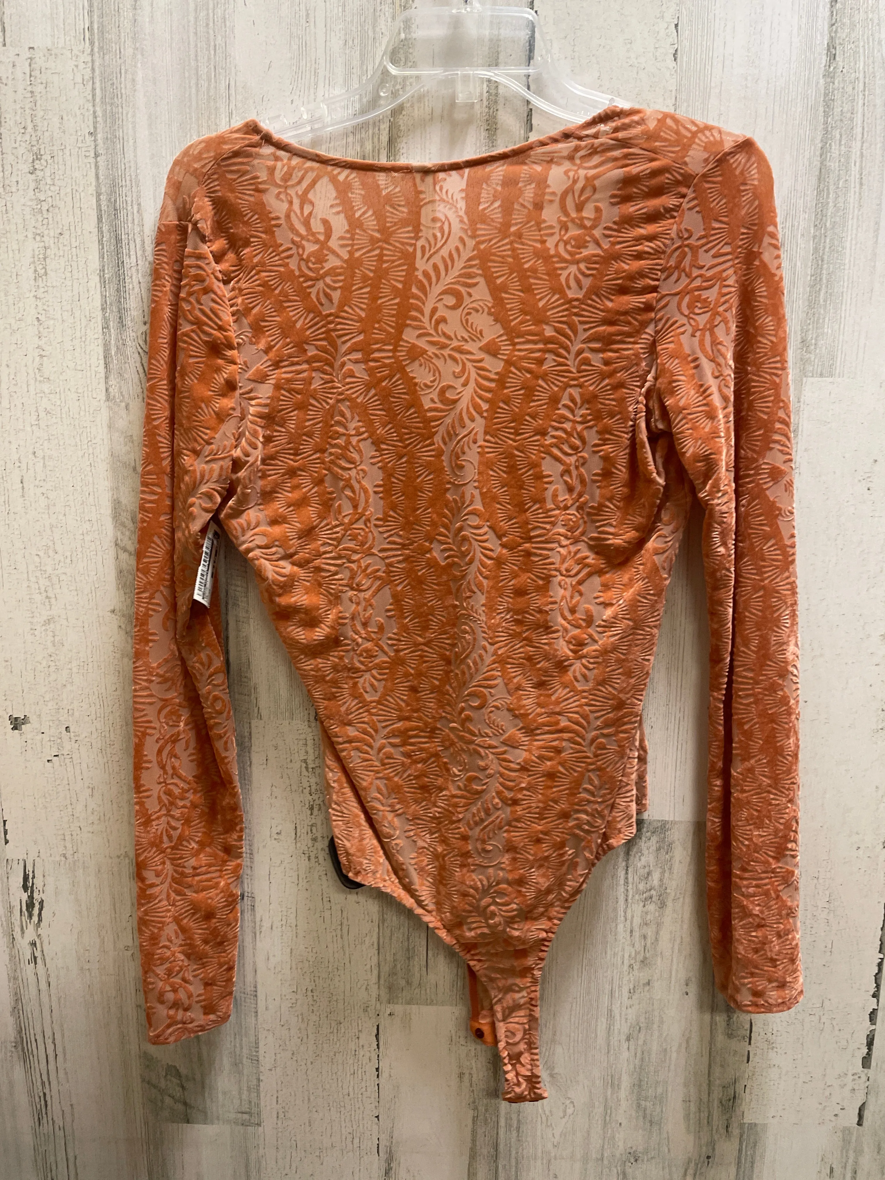 Bodysuit By Free People In Orange, Size: Xs