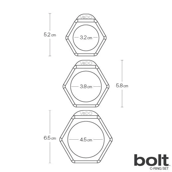 Adjustable Bolt Style Penis Ring for Enhanced Pleasure