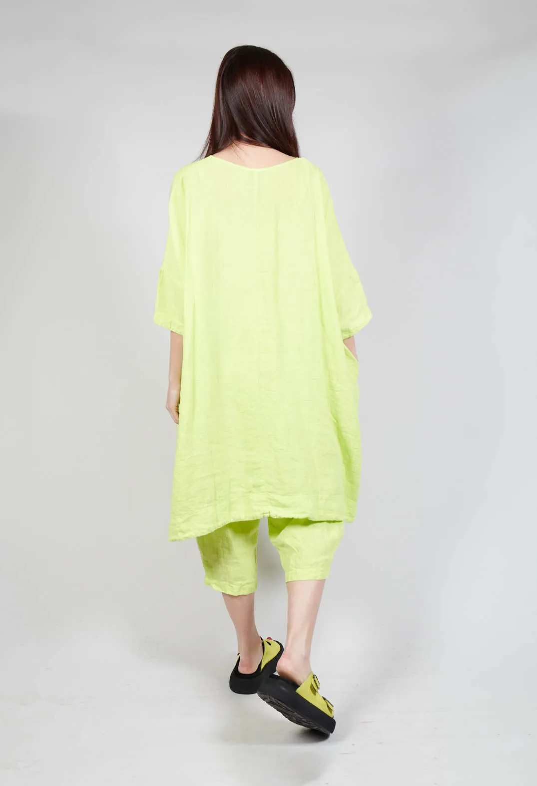Boxy Fit Linen Dress in Sun