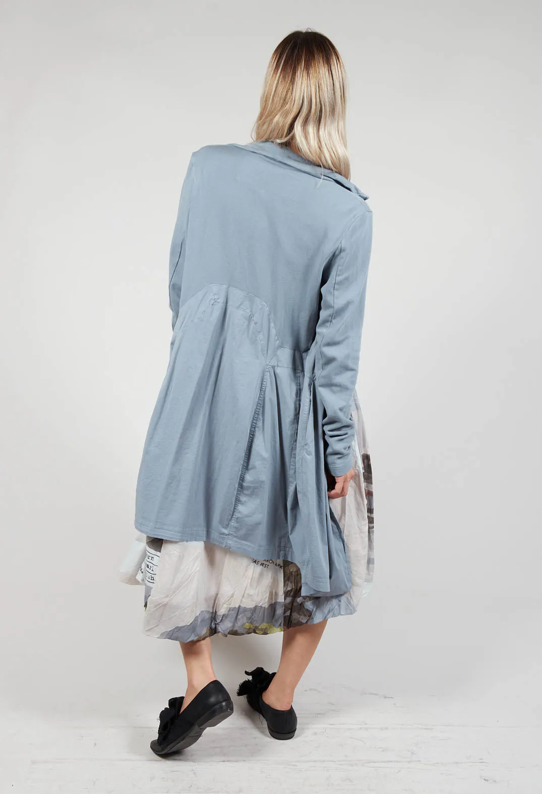 Bubble Hem Sleeveless Dress in Landscape 1