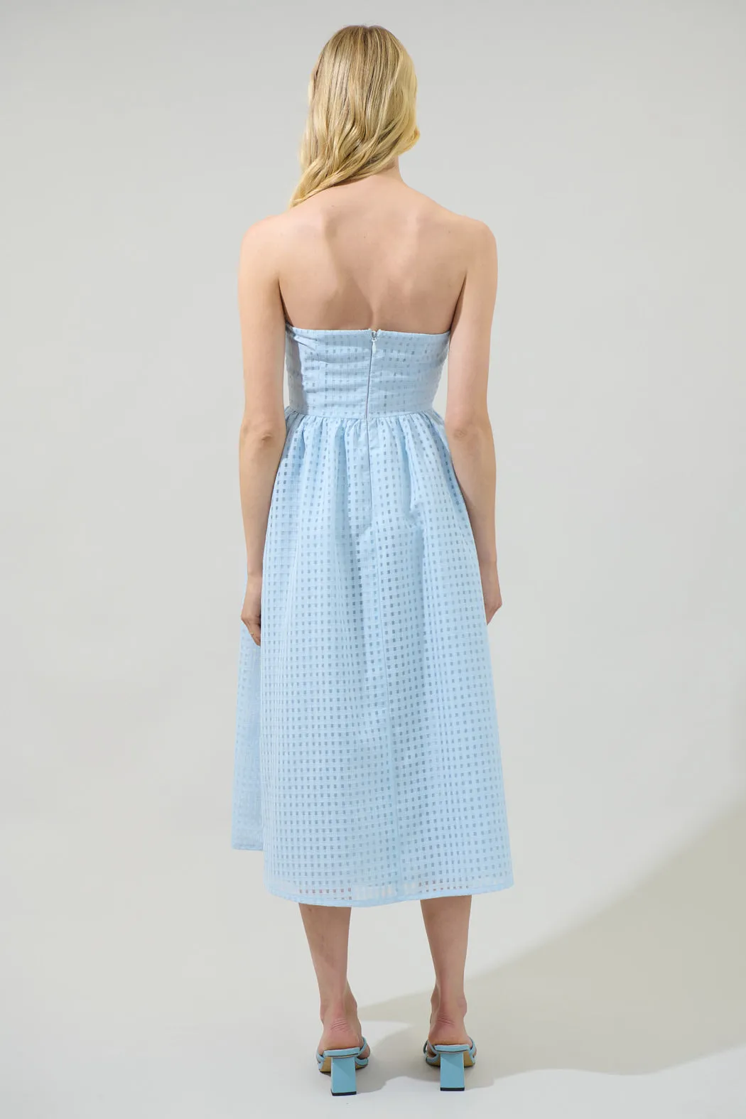 Cary Chest Bow Midi Dress