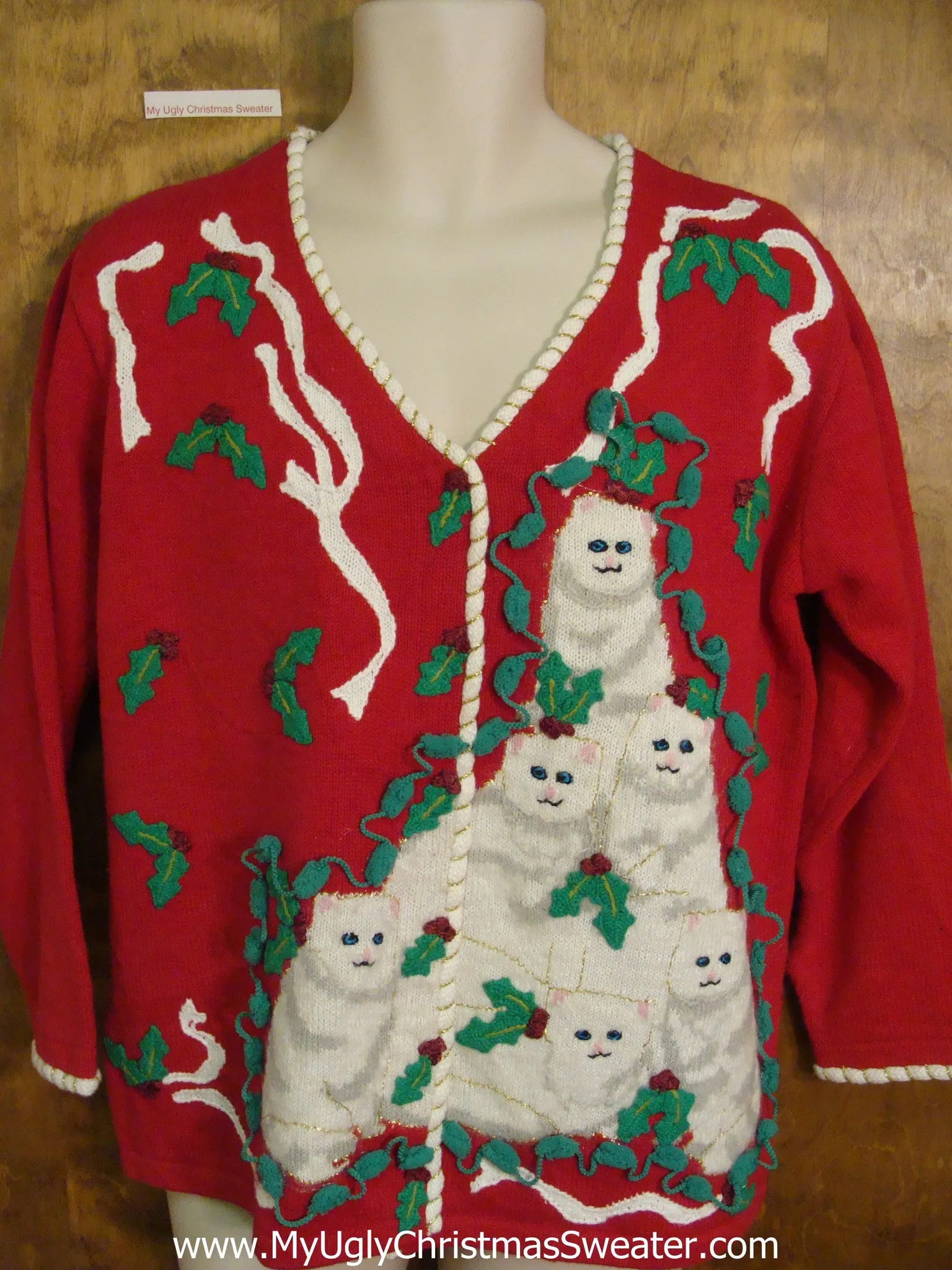 Cat Pyramid Awesome Ugly Christmas Jumper