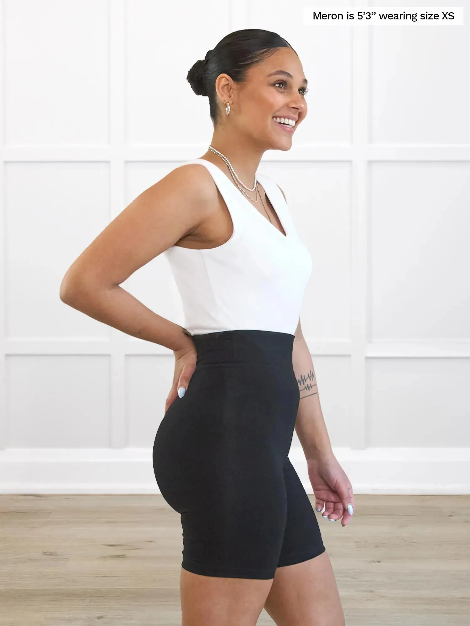 Chalha high waisted legging short