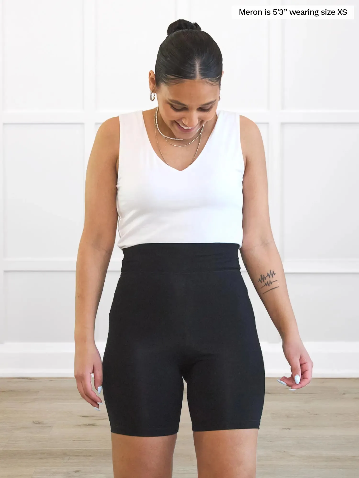 Chalha high waisted legging short