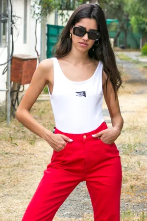 Cheap Monday - Dip Yang Logo Bodysuit White Cheap Monday - Dip Yang Logo Bodysuit White