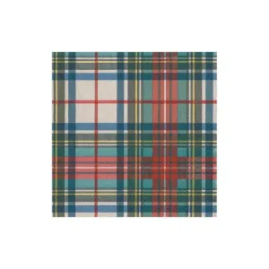 Stewart Tartan Cocktail Napkins - Pack of 20