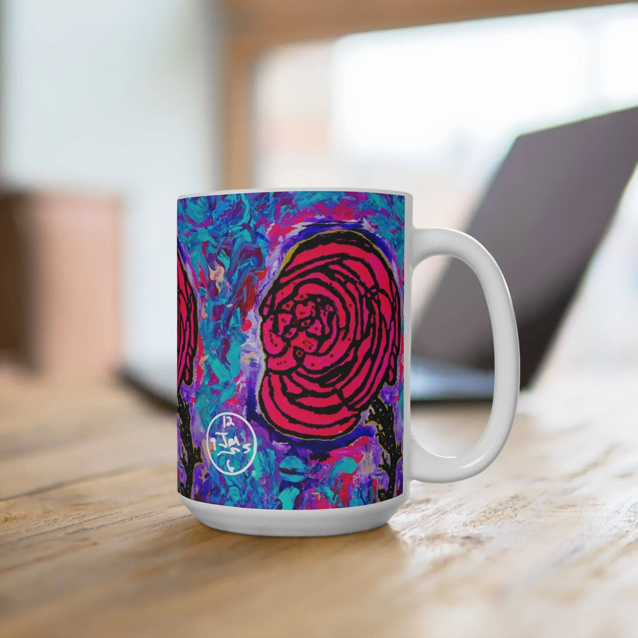 Cotton Candy Rose 15oz Mug by Jumper Maybach®