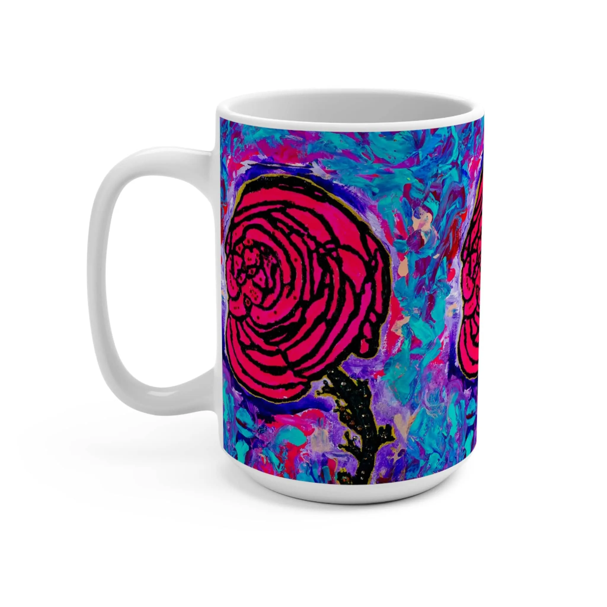 Cotton Candy Rose 15oz Mug by Jumper Maybach®