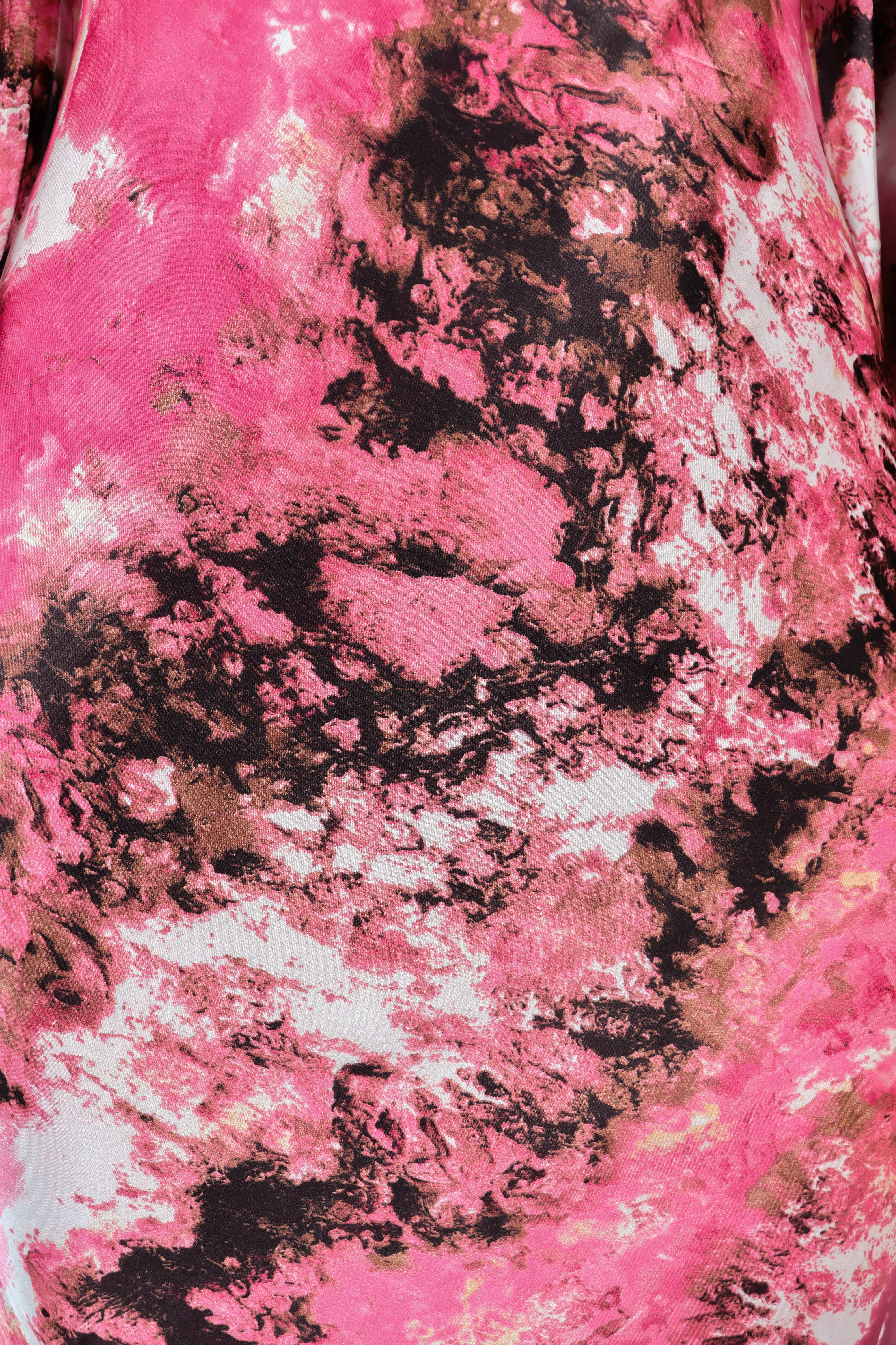 Cut Them Out - Pink Marble Print Midi Dress