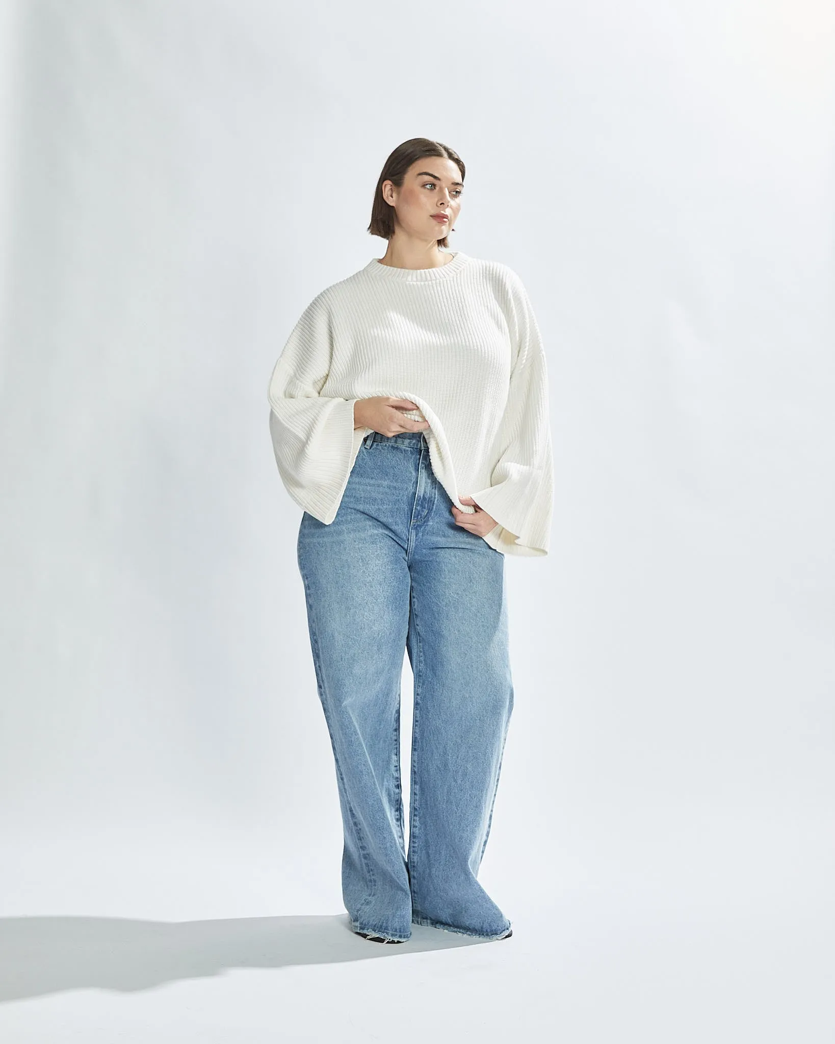 Drew Knit Jumper White