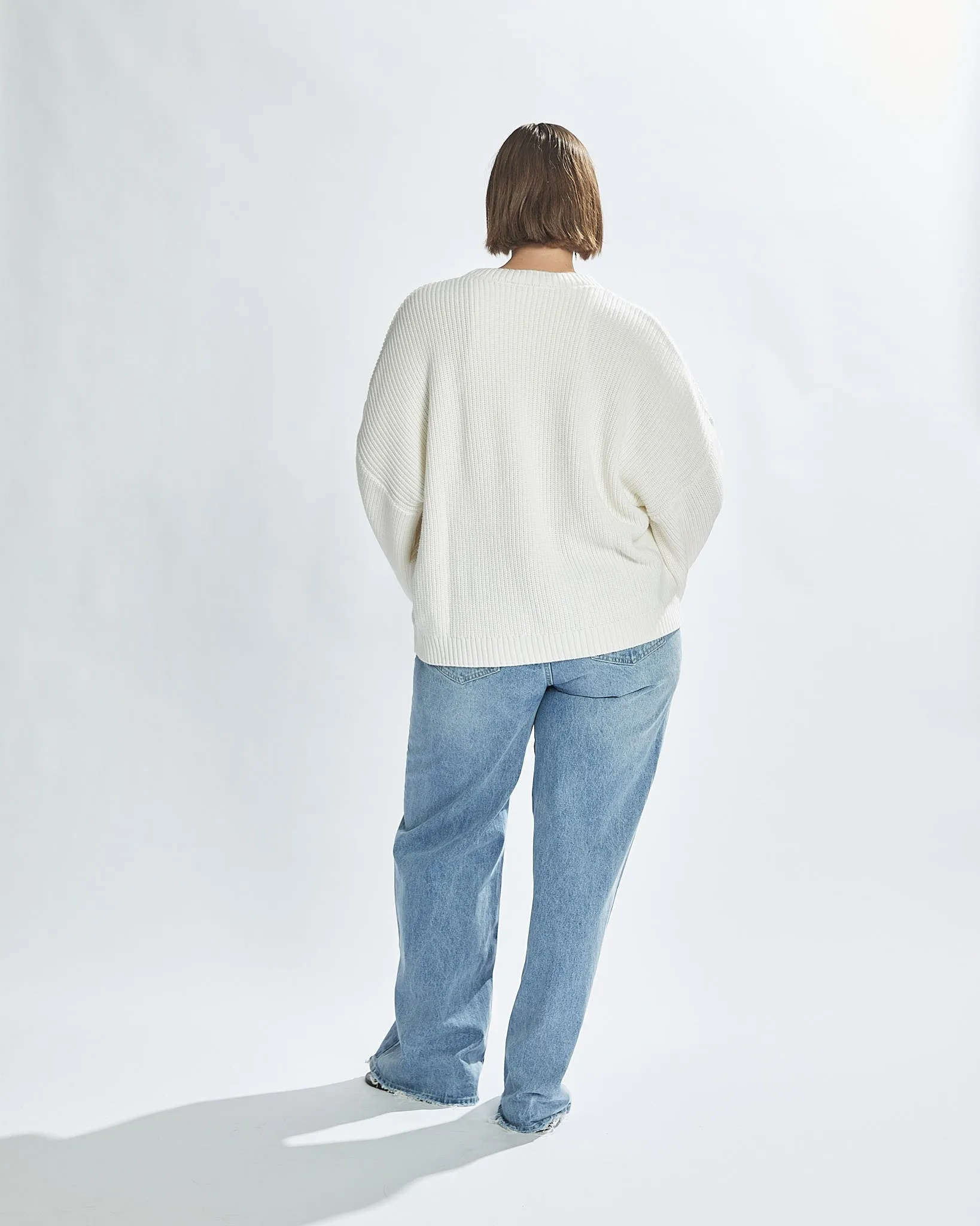 Drew Knit Jumper White