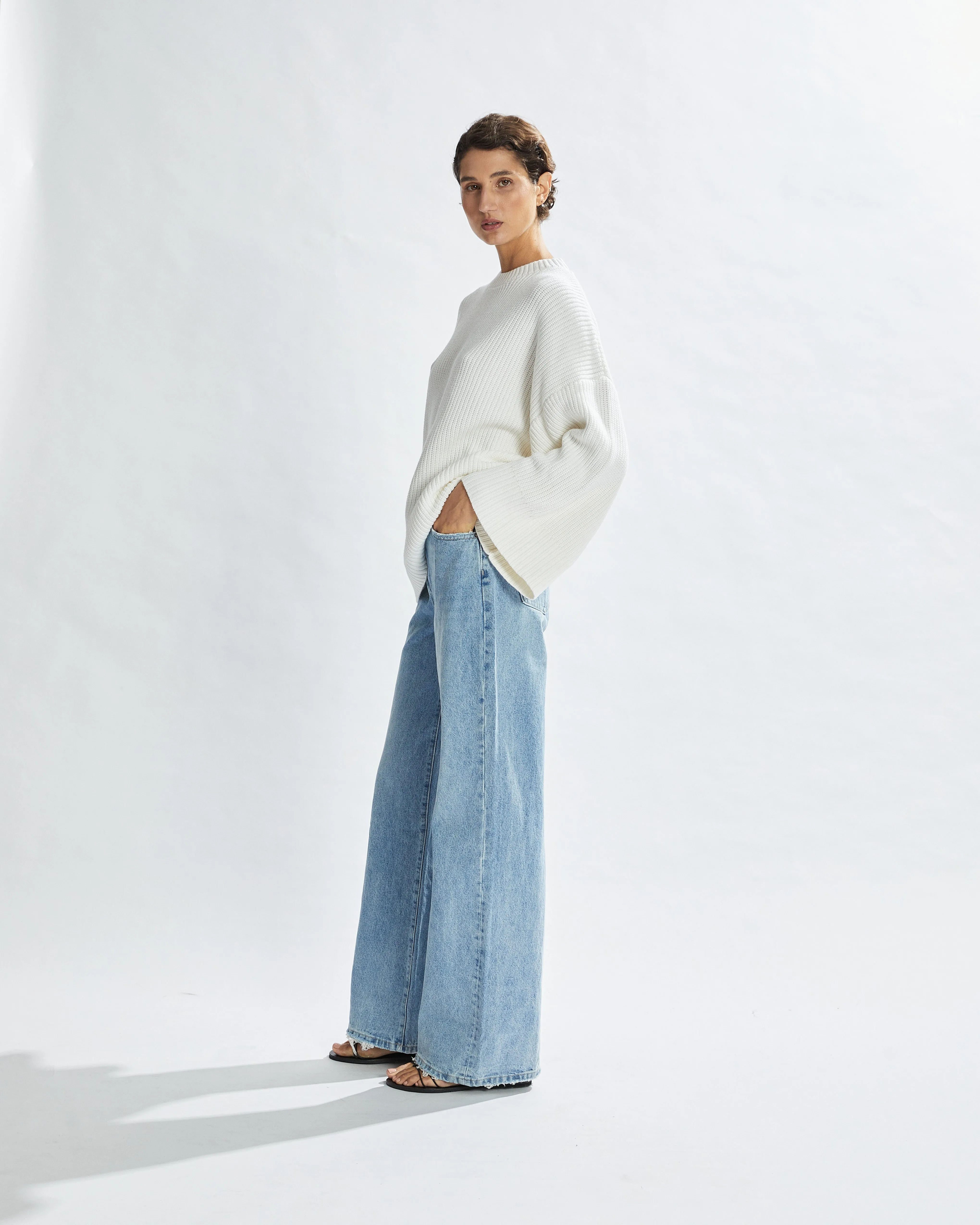 Drew Knit Jumper White