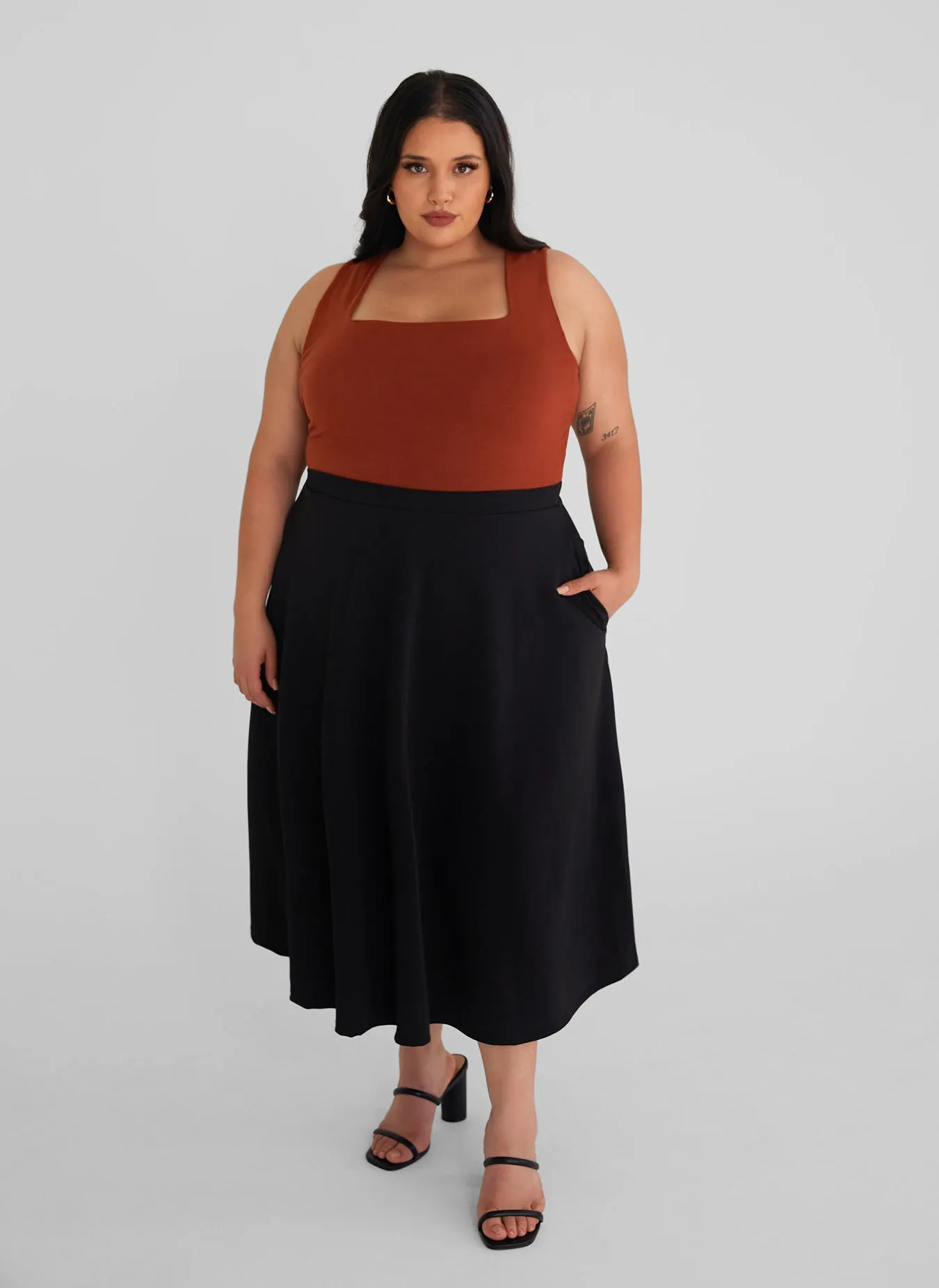Essential Square Neck Tank Bodysuit