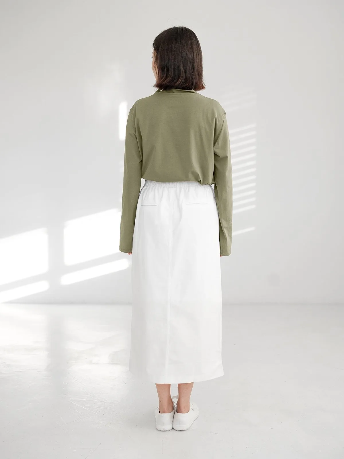 Esther Funnel Neck Long Sleeve Top*
