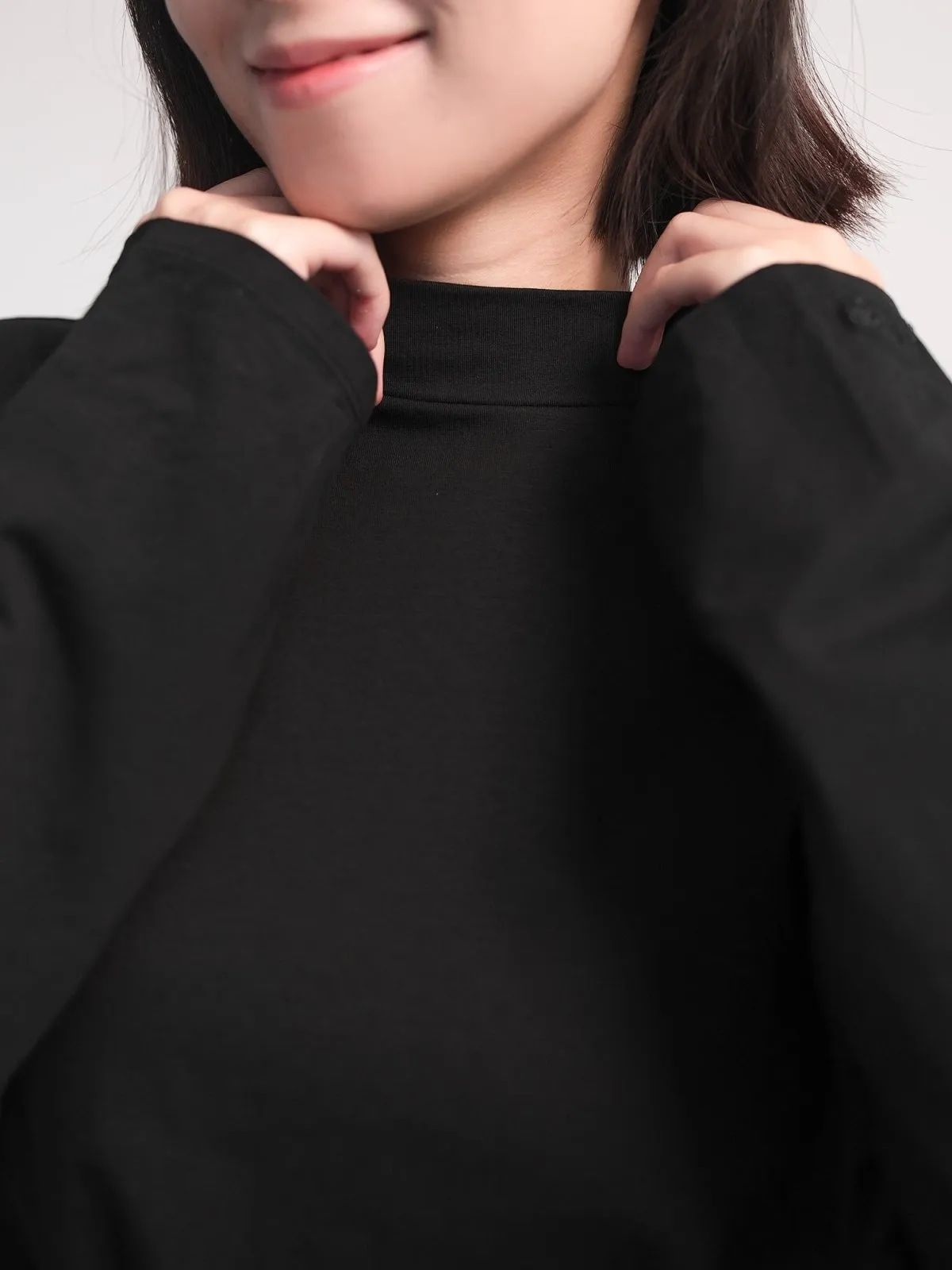 Esther Funnel Neck Long Sleeve Top*