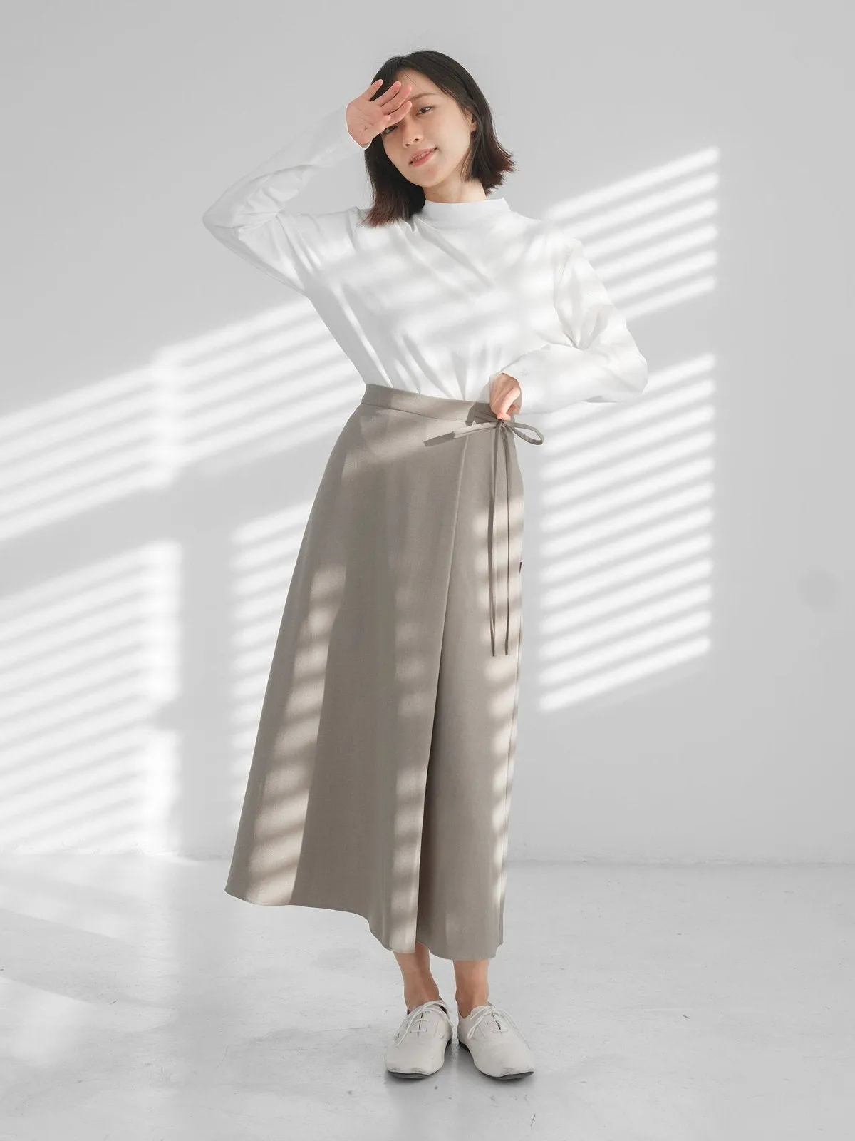 Esther Funnel Neck Long Sleeve Top*
