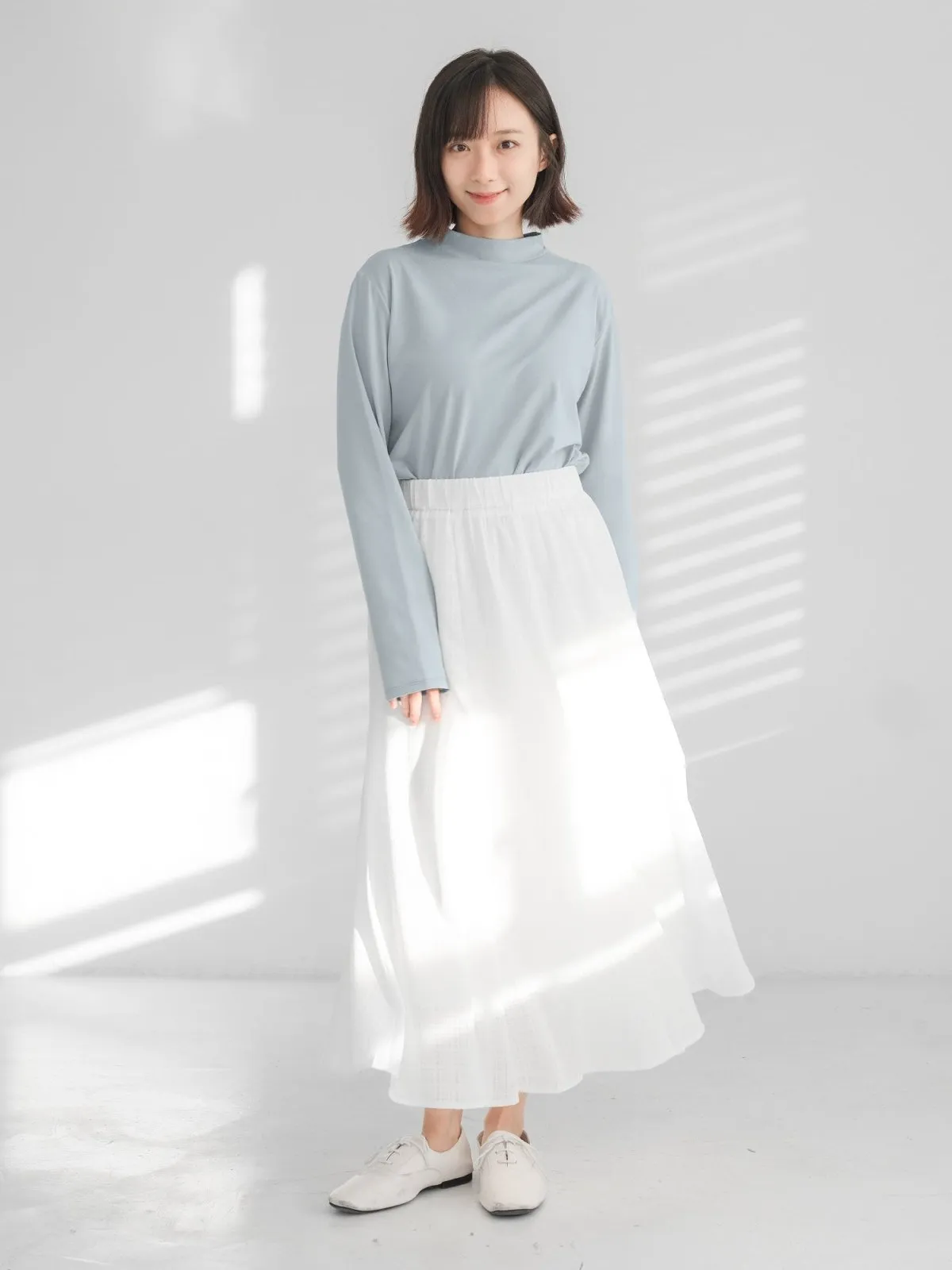 Esther Funnel Neck Long Sleeve Top*
