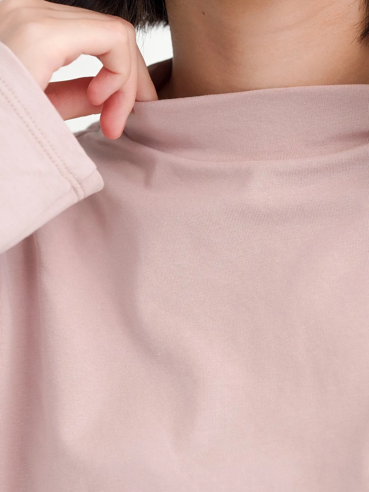 Esther Funnel Neck Long Sleeve Top*