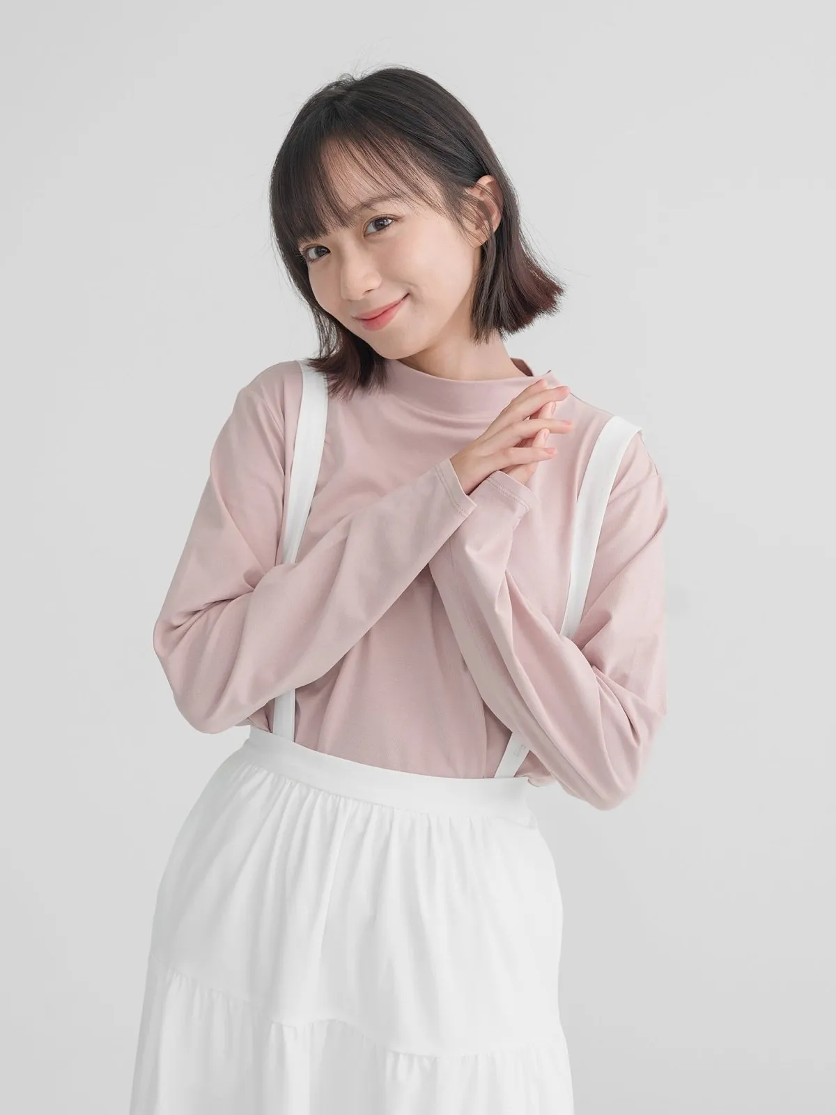 Esther Funnel Neck Long Sleeve Top*