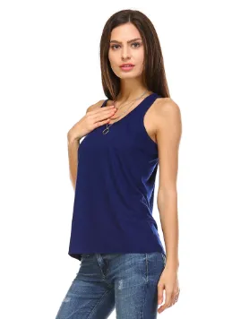 Flowy Tank Top - Navy