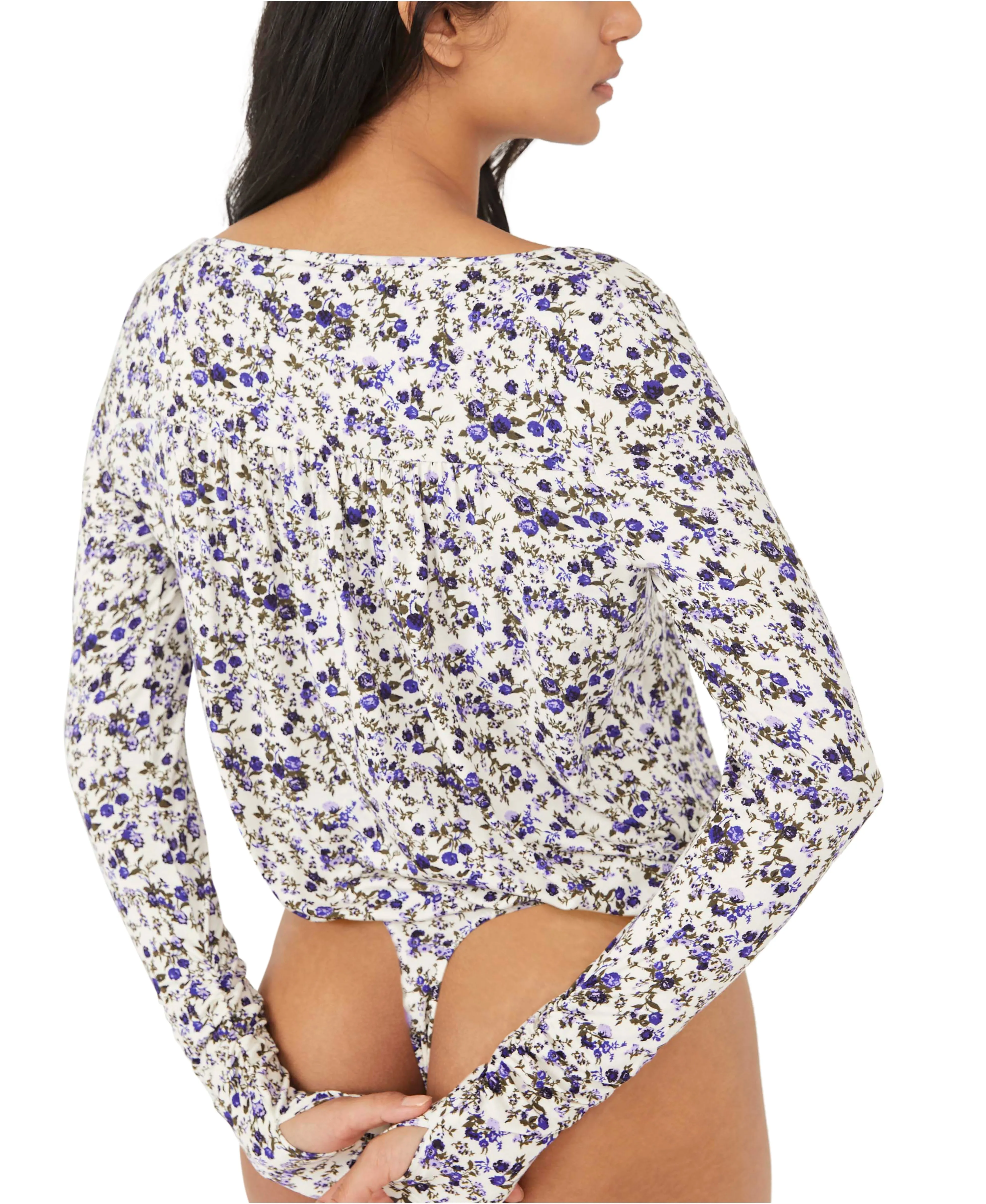 Free People Kaya Printed Bodysuit