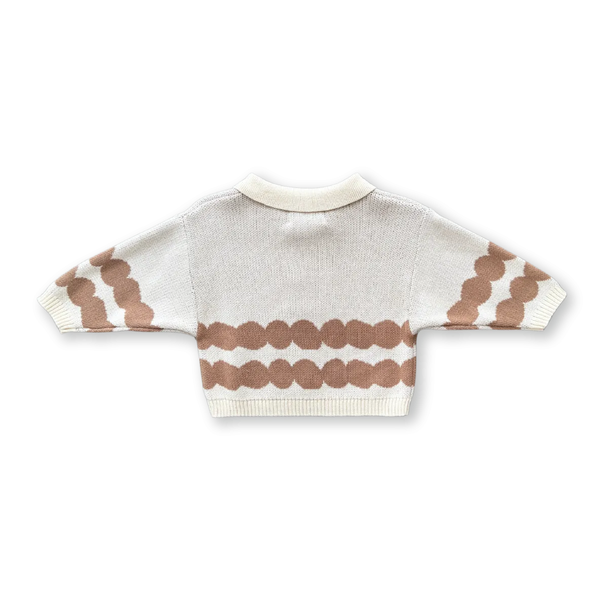 Grown Pebble Collar Pull Over - Milk & Clay