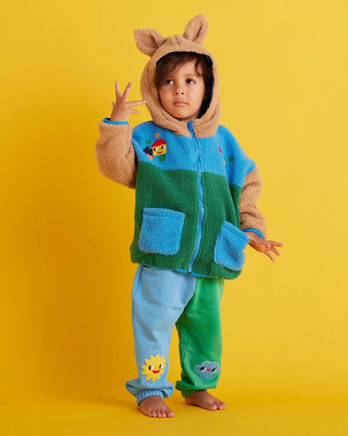 Halcyon Nights Sherpa Jacket - Rainbow Express