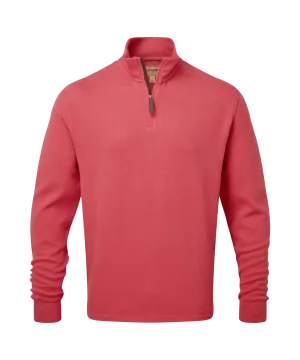 Kingsbridge Quarter Zip Jumper - Raspberry