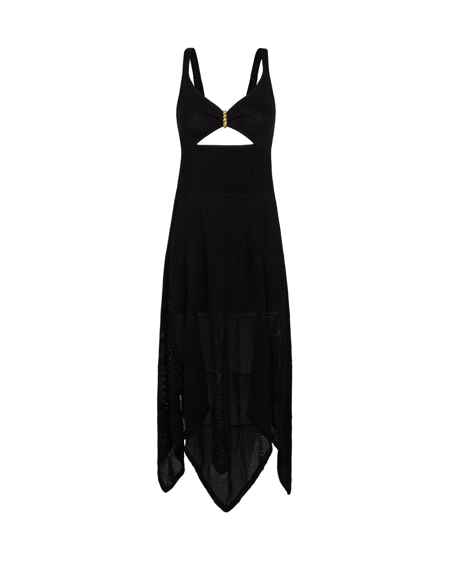 Knit Sabine Handkerchief Dress - Black