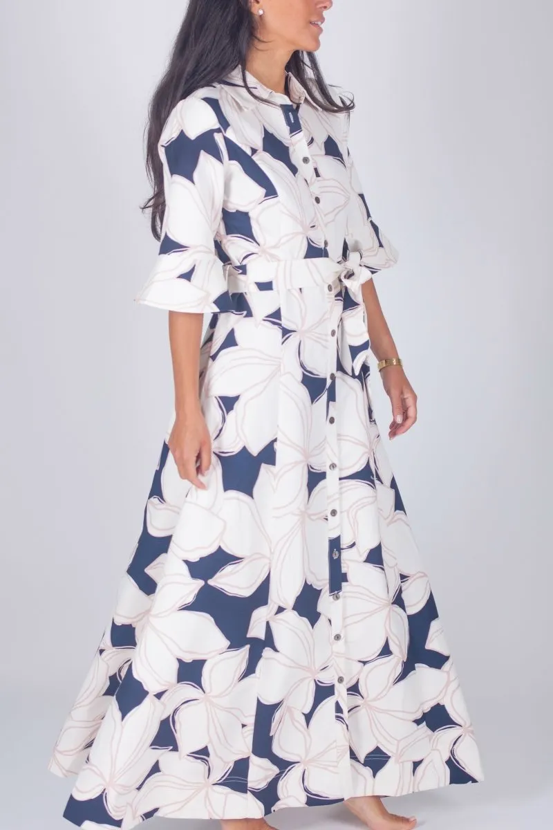 LAUREN DRESS (IVORY/BLACK)