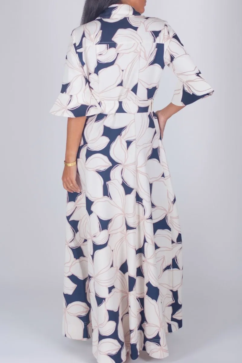 LAUREN DRESS (IVORY/BLACK)